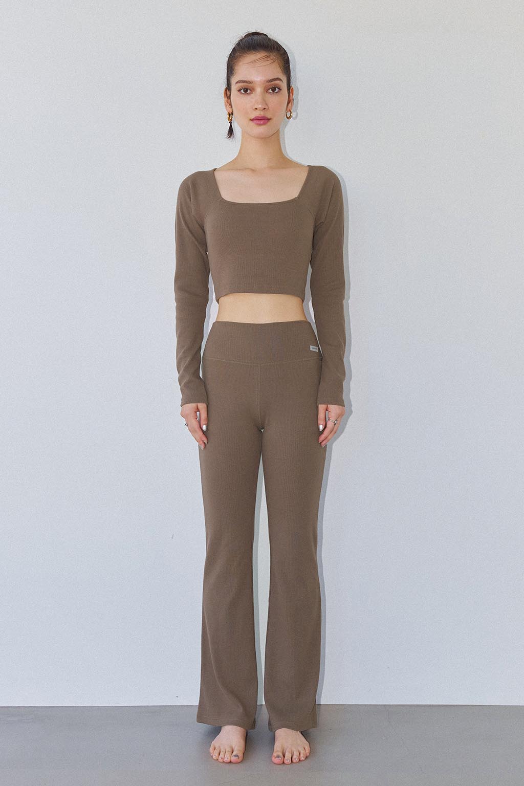 Wellness Rib Flare Long Pants - ALEXIA STAM