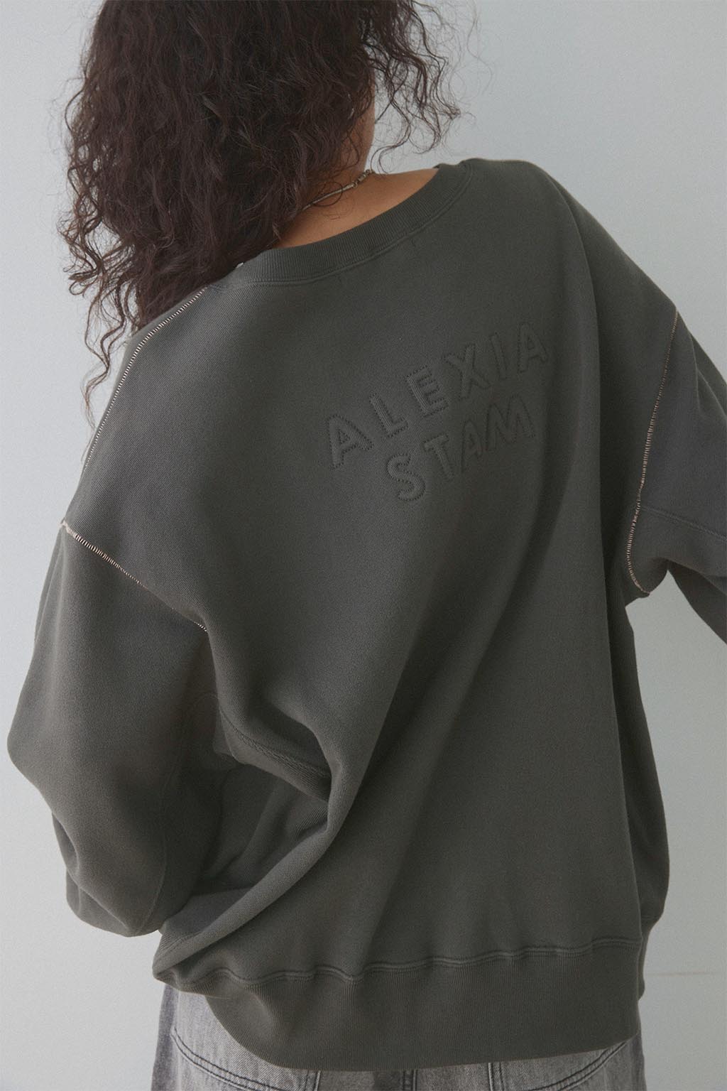 ALEXIASTAM  Back Logo Sweat Shirt 新品