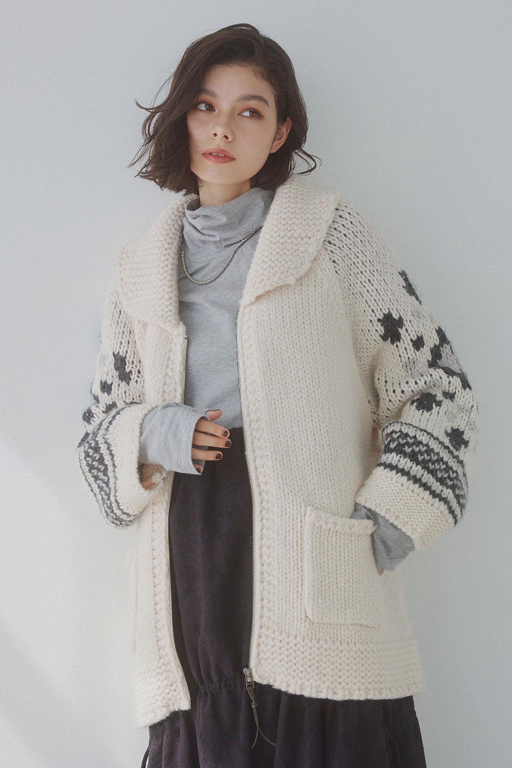 Cowichan Knit Jacket - ALEXIA STAM