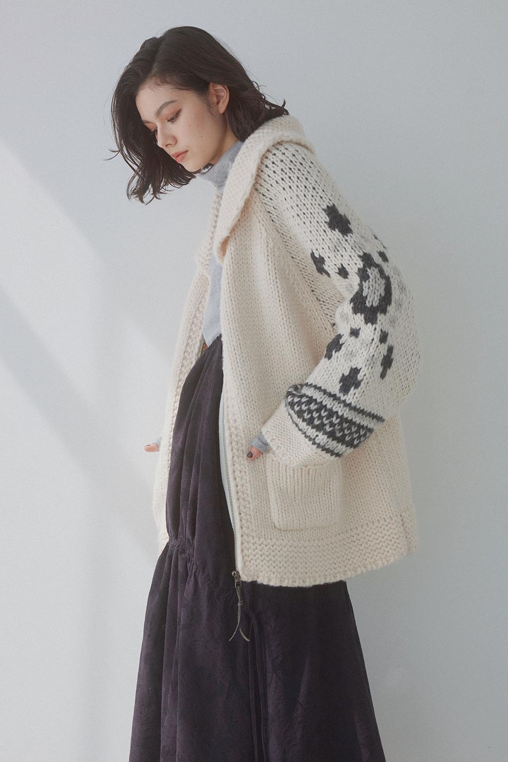 引き続き検討させていただきますCOWICHAN KNIT OUTER windandsea L