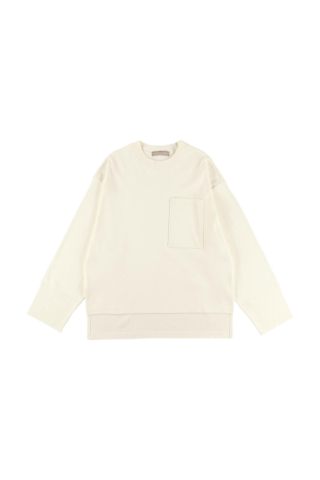 Oversized Front Pocket Long Sleeve Top - ALEXIA STAM