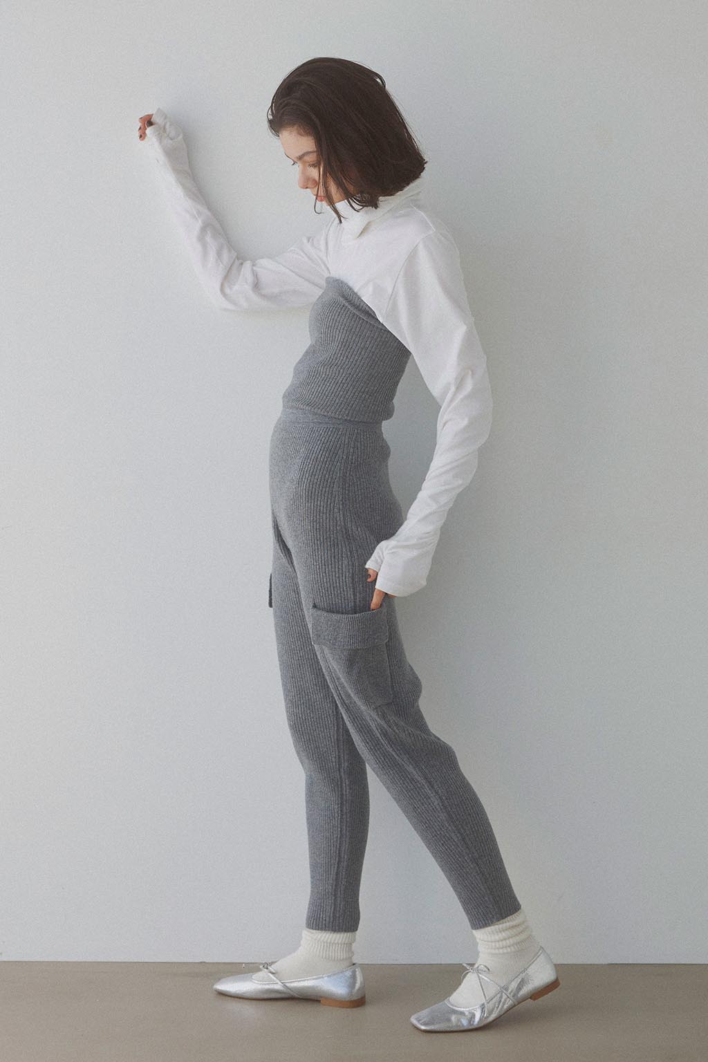 Side Pocket Two-Way Knit Pants
