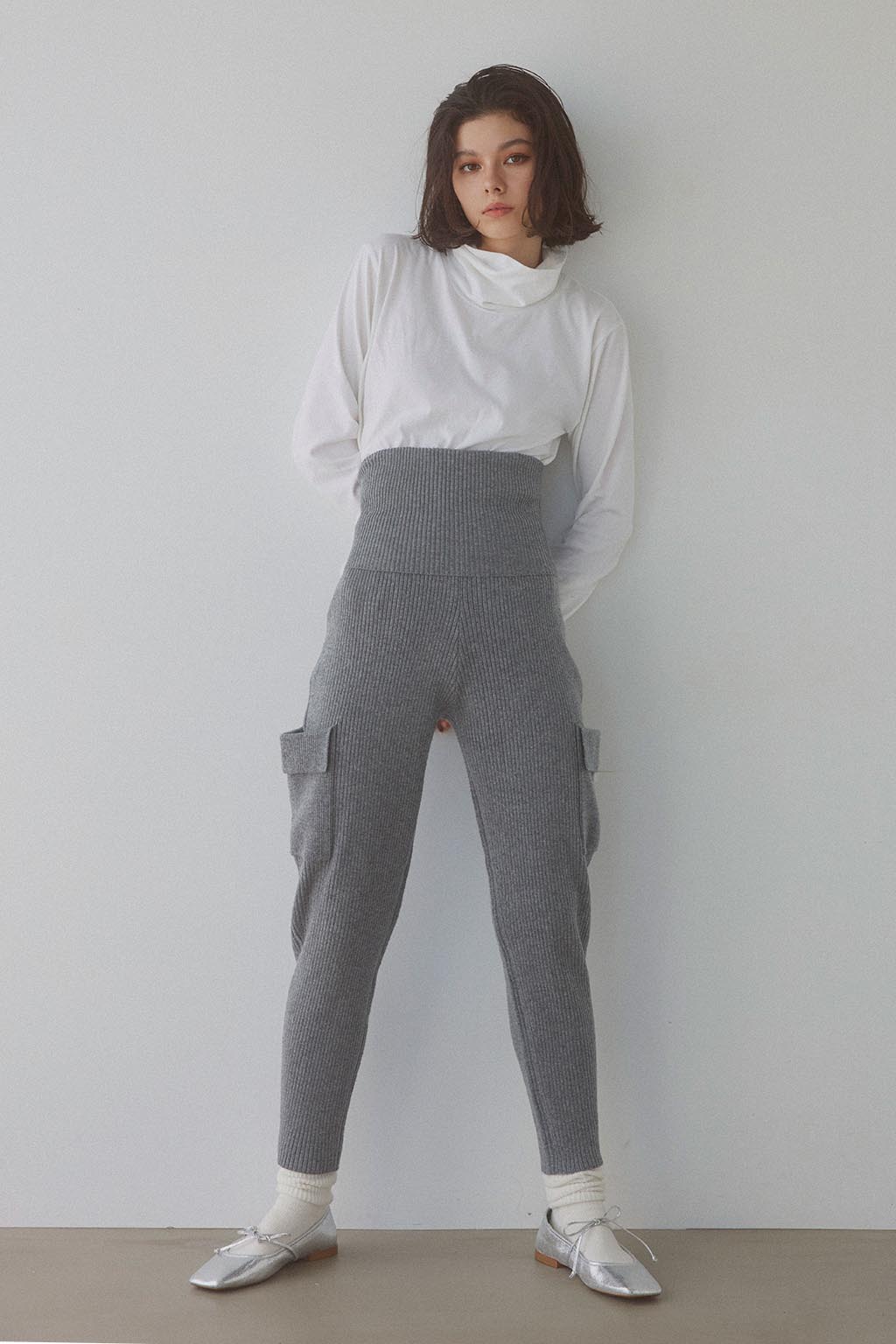 季節感冬Side Pocket Two-Way Knit Pants ニットパンツ
