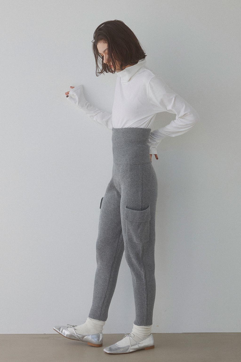 Side Pocket Two-Way Knit Pants - ALEXIA STAM
