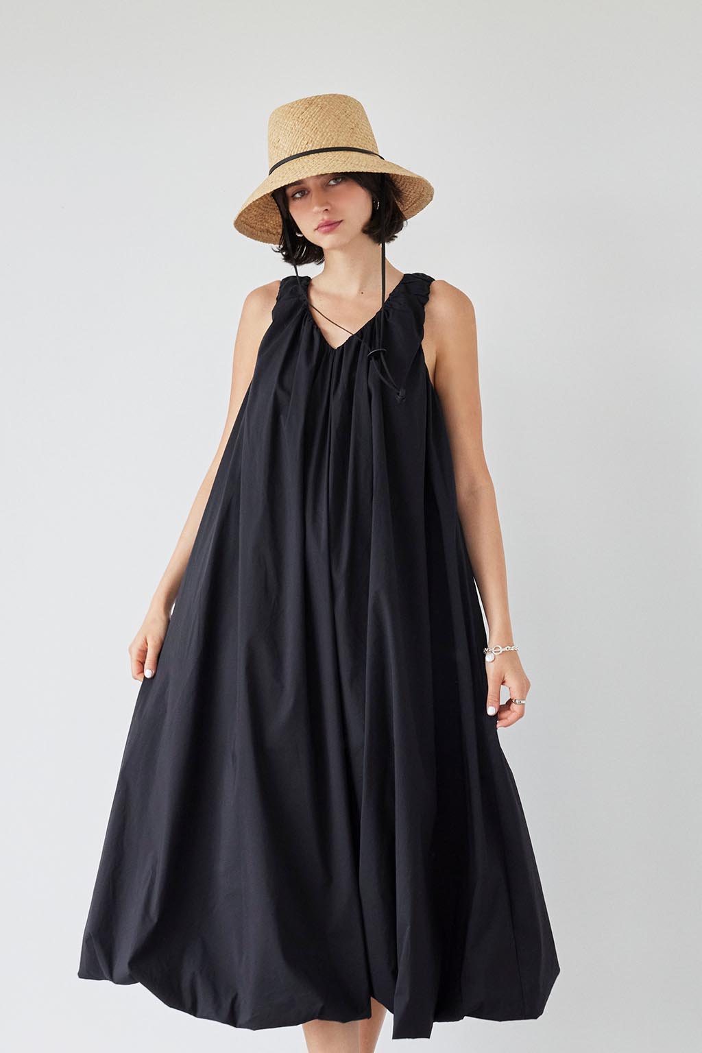 Balloon Sleeveless Dress | ALEXIA STAM