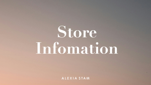Store | ALEXIA STAM