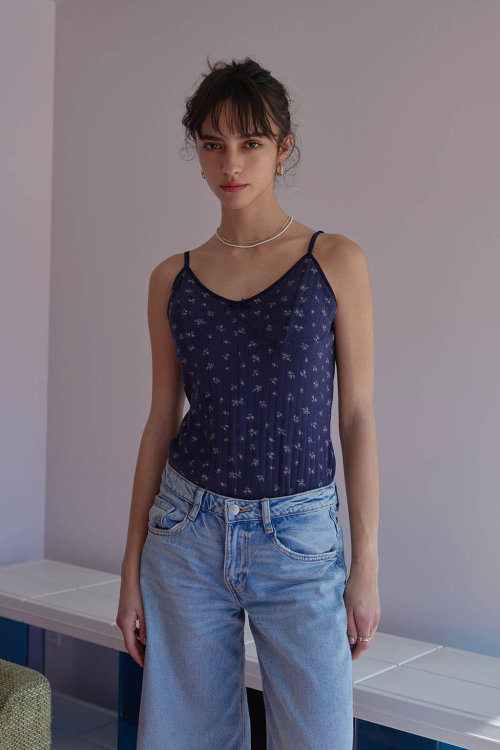 Floral Cozy Cami Romper