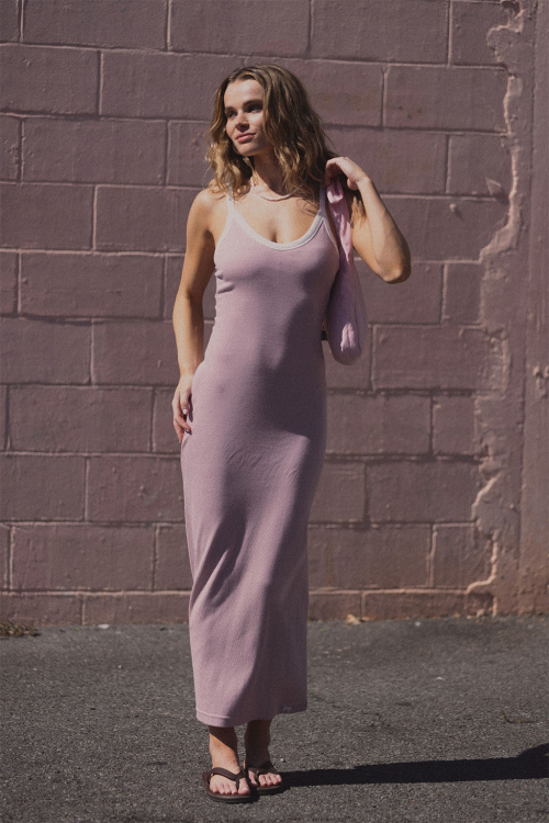 [Sanrio x ALEXIA STAM] Rib Long Dress