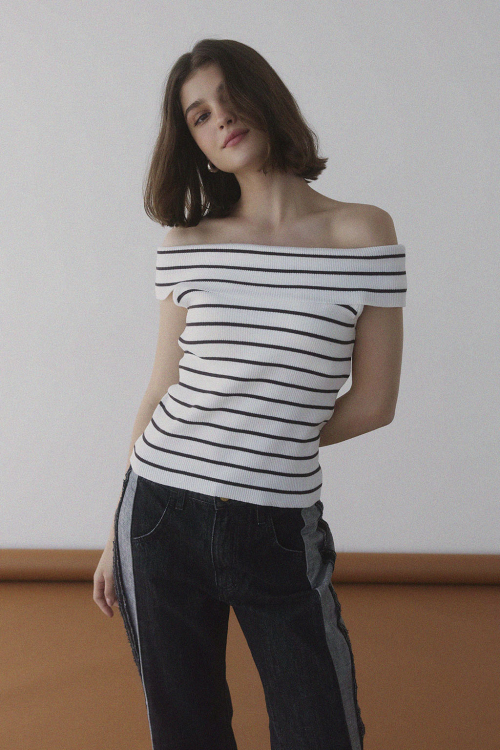 Off The Shoulder Knit Top