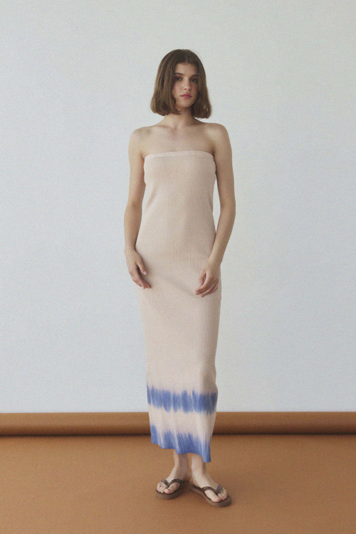 Rib Bare Top Dress