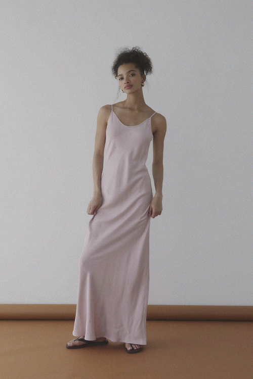 Satin Long Dress