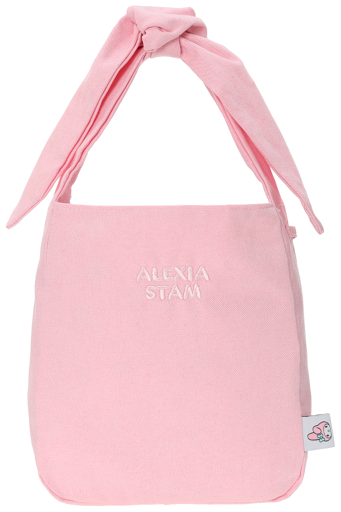 ALEXIA STAM ピンク ロゴトートバッグ 　キティ　マイメロ ALEXIA STAM ピンク ロゴトートバッグ キティ マイメロ