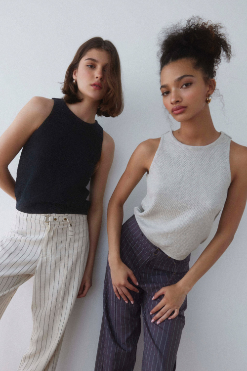 Cotton Knit Tank Top