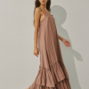 Frilled Maxi Sleeveless Dress