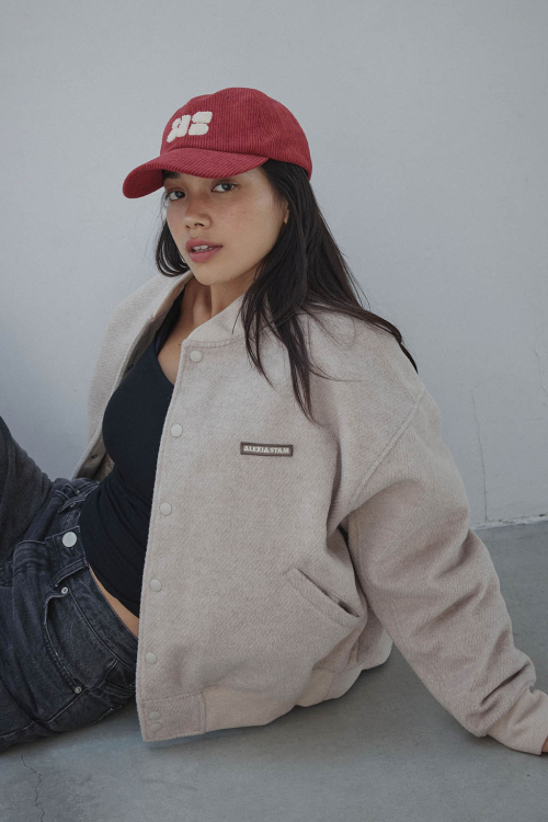 Logo Wool Blouson Beige