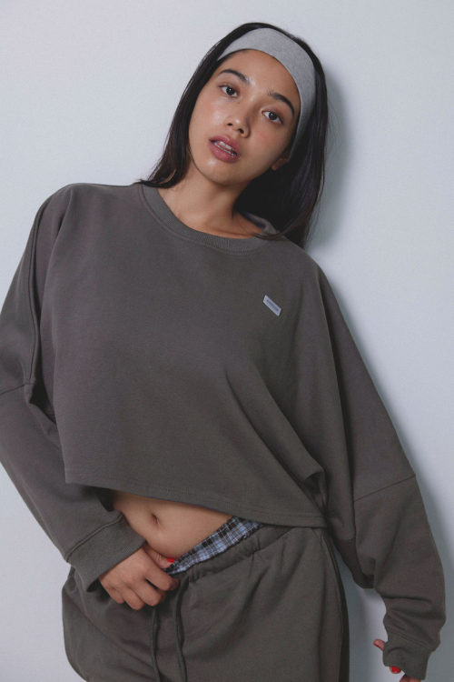 Wellness Cropped Crewneck Sweatshirt