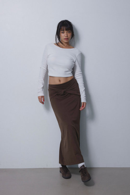 Wellness Twist Slit Skirt