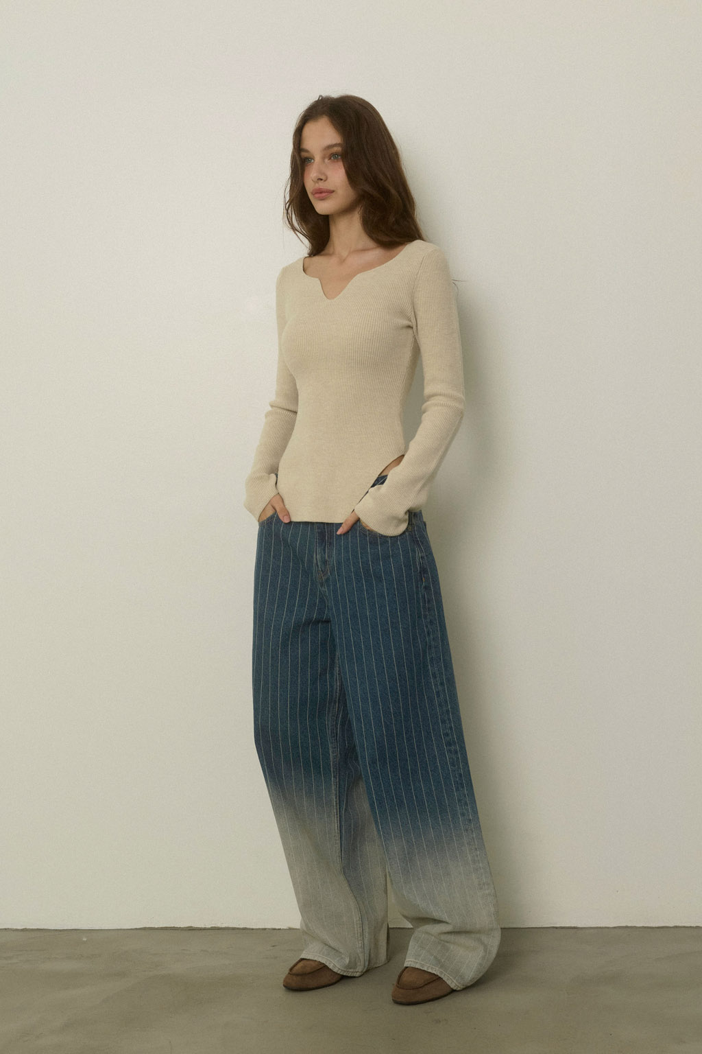Gradation Denim Pants - 画像 (2)