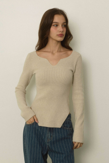 Square Hem Knit Top