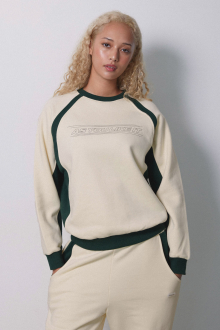 Alternative view of Wellness Contrast Crew Neck Sweatshirt