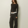 Wellness Turn-up Waist Warm Pants