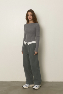Alternative view of Wellness Turn-up Waist Warm Pants