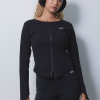 Wellness Zip Up Rib Top