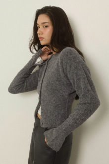 Button Knit Cropped Cardigan