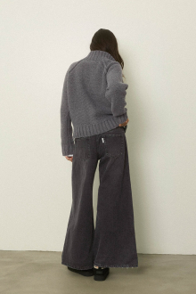 Alternative view of Low Rise Wide Denim Pants