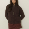 Zip Up Knit Cardigan
