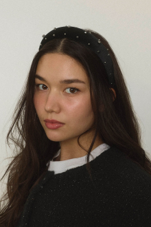 Alternative view of Bijou Velour Headband