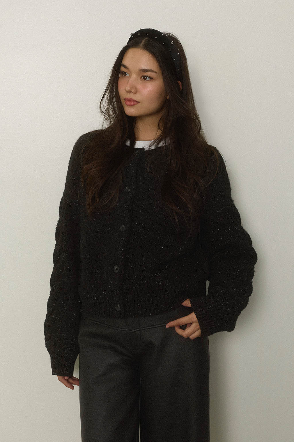 Sparkle Two-Way Knit Cardigan - 画像 (7)