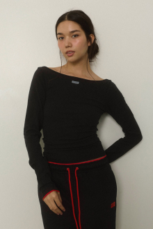 Wellness Contrast Cuff Long Sleeve Tee