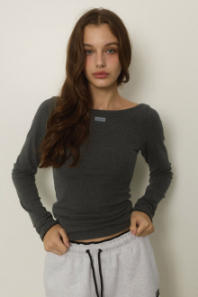 Alternative view of Wellness Contrast Cuff Long Sleeve Tee