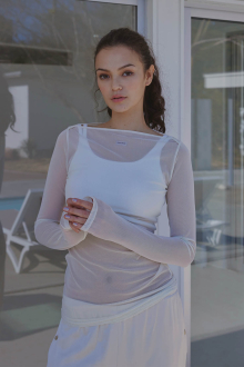 Wellness Mesh Long Sleeve Top