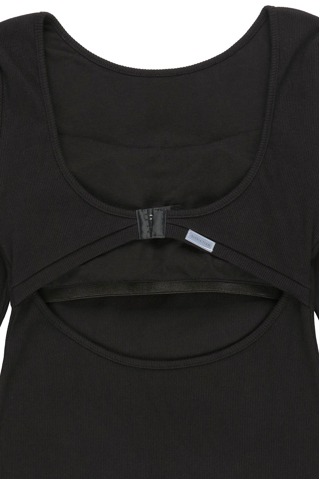 Back Adjuster Long Sleeve Rib Dress - 画像 (17)