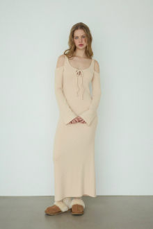Open Shoulder Long Dress