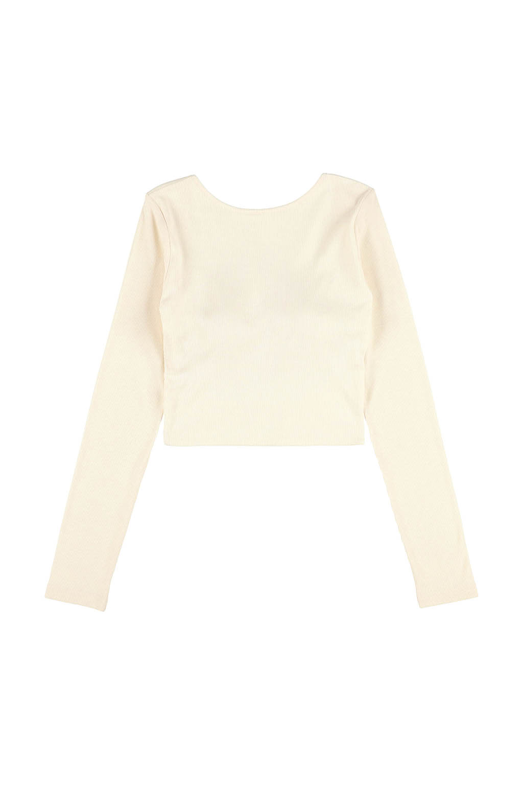 Rib Back Adjuster Long Sleeve Top - 画像 (7)