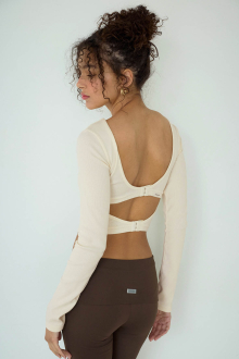 Alternative view of Rib Back Adjuster Long Sleeve Top