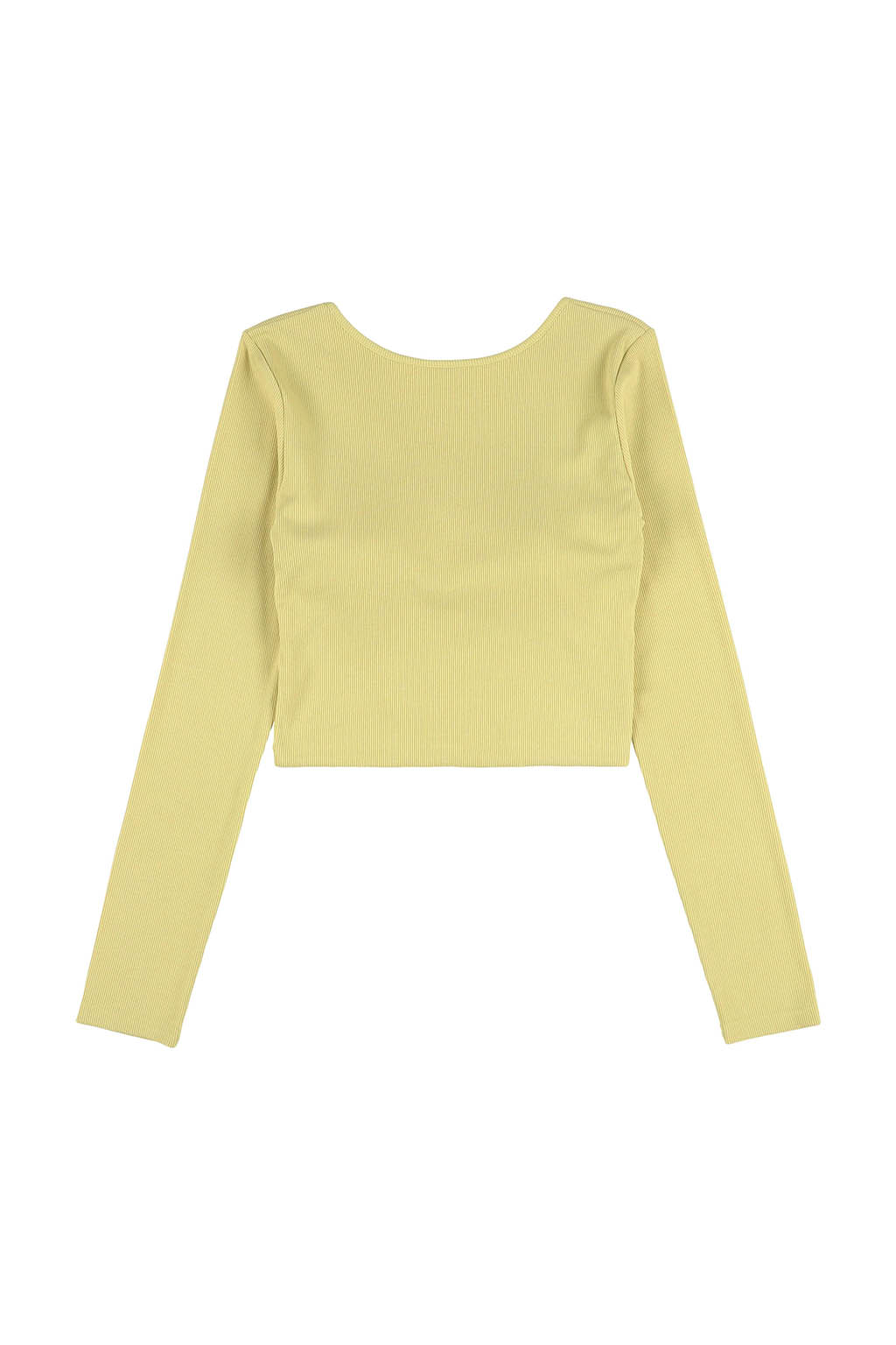 Rib Back Adjuster Long Sleeve Top - 画像 (5)