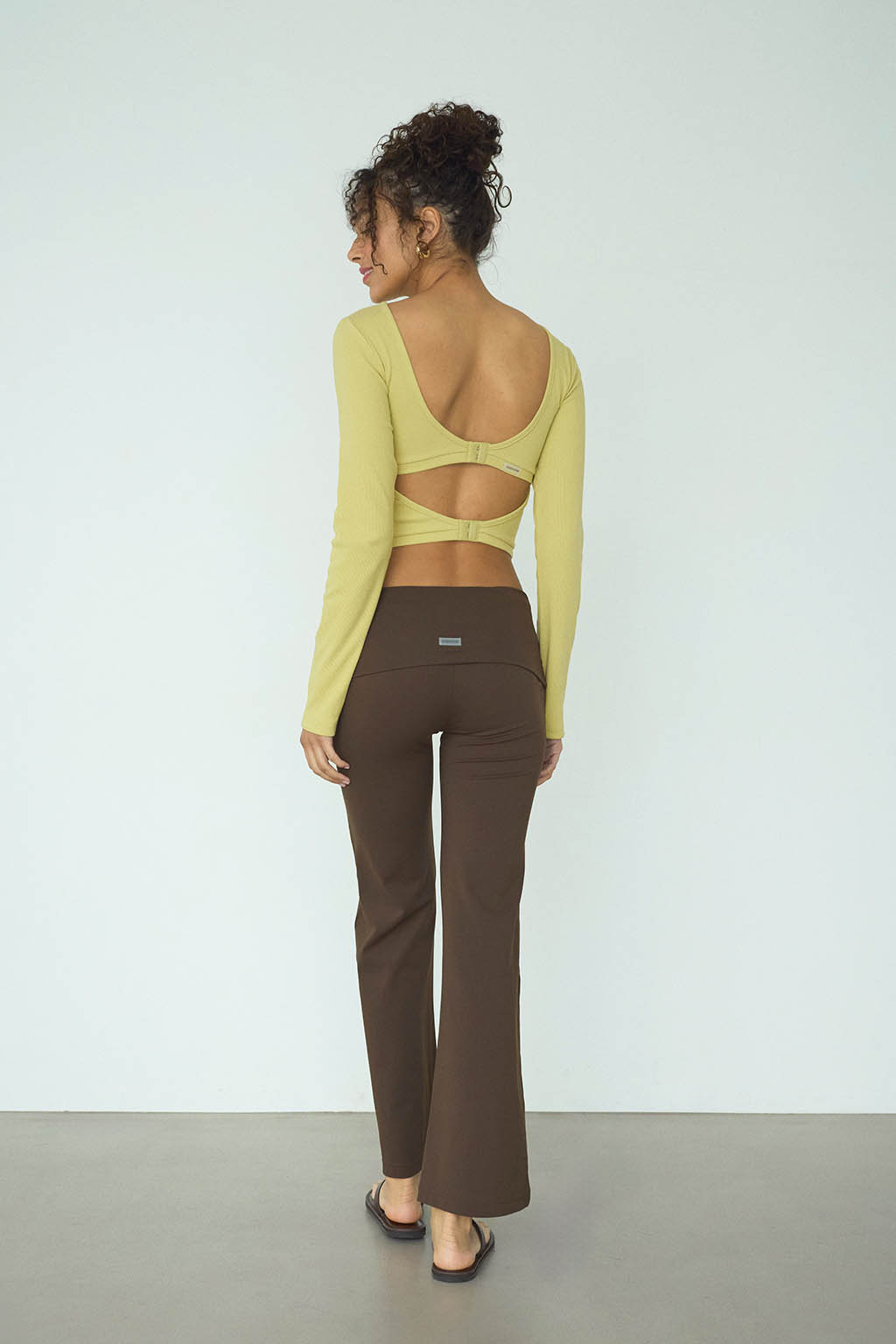 Rib Back Adjuster Long Sleeve Top - 画像 (13)