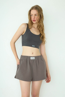 Alternative view of Logo Patch Sweat Shorts