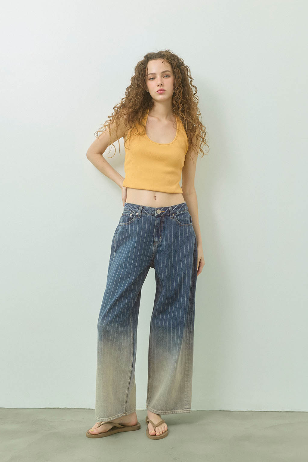 Gradation Denim Pants - 图片 6