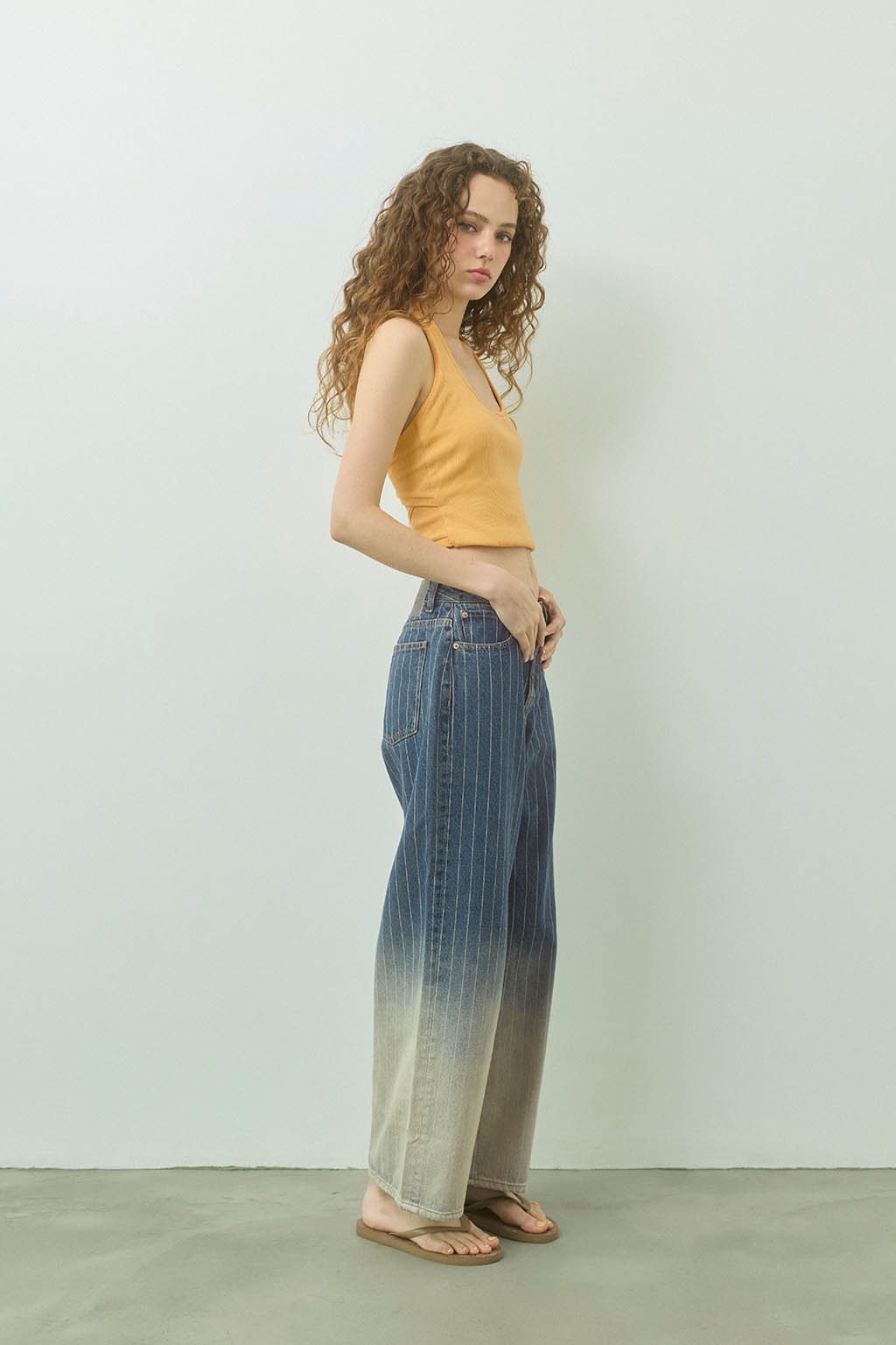 Gradation Denim Pants