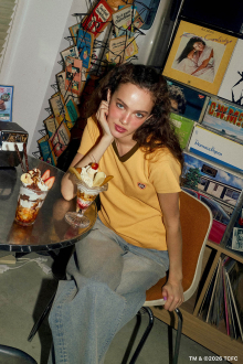 [Care Bears™ x ALEXIA STAM] V Neck Ringer Tee