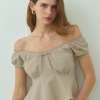 Linen Cropped Top