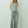 Floral Denim Pants