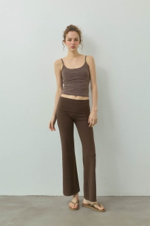 Alternative view of Turn-up Waist Flared Pants