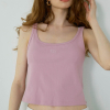 Embroidered Logo Ribbed Tank Top