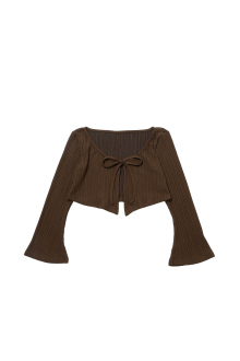 Alternative view of [Jessica x ALEXIA STAM] Cover Up Bolero Brown